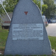 © Flughafenarchiv Memorial stone at the airport area