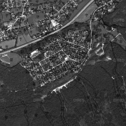 © DORIS Ebensee Concentration Camp Memorial Site, cadastral map - scale 1:5,000; overview of former camp site incl. gallery "B