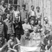 © AMKÖ Ebensee concentration camp: liberated Luxembourgers, May 1945