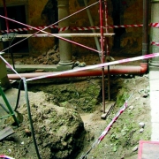 © Schloss Hartheim Digging for chimney