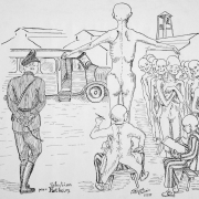 © AMKÖ Drawing by Daniel Piquée Audrain "Selection pour Hartheim