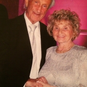 Ed Mosberg (KZ-Linz III Überlebender) mit seiner Frau (KZ Mauthausen Überlebende)