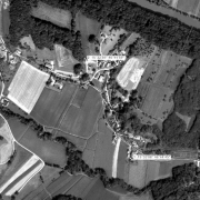© GIS-Steiermark Overview 1:5,000 with GPS data; 1: former warehouse area 2: tunnel entrances