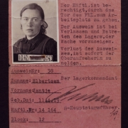 © JZÖ-Ga Hoogers Elbertsen Jans Lagerausweis Ravensbrück